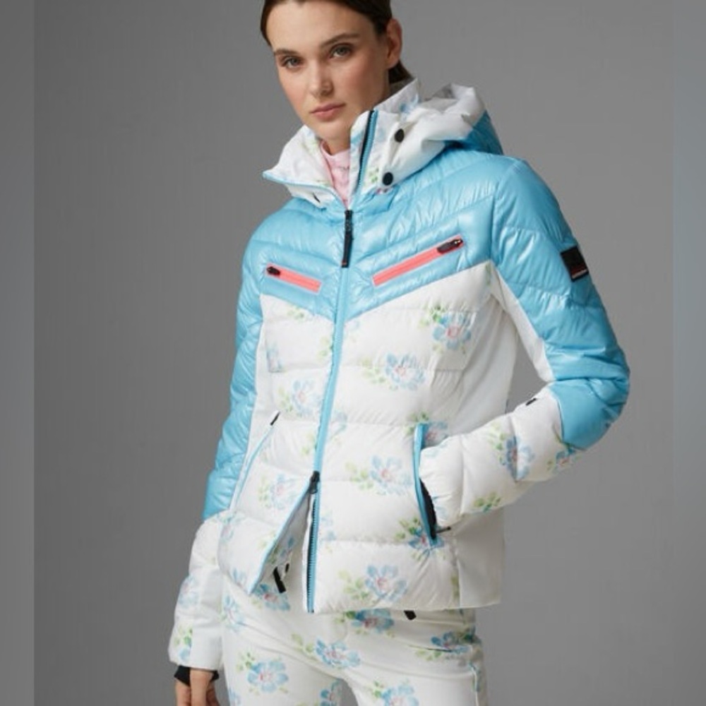 NWT Bogner Love Shack Fancy Fire + Ice collab ski puffer